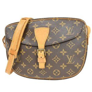 LOUIS VUITTON Jeune Fille MM Shoulder Bag Monogram Leather Brown M51226 30EA515